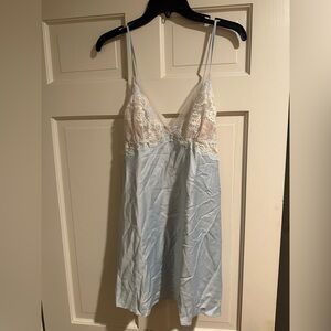 Flora Nikrooz Light Blue Lace Chemise